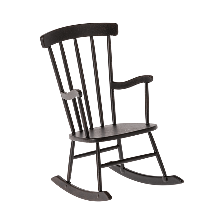 Maileg Rocking Chair, Miniature - Anthracite Dollhouses and Access. Maileg   