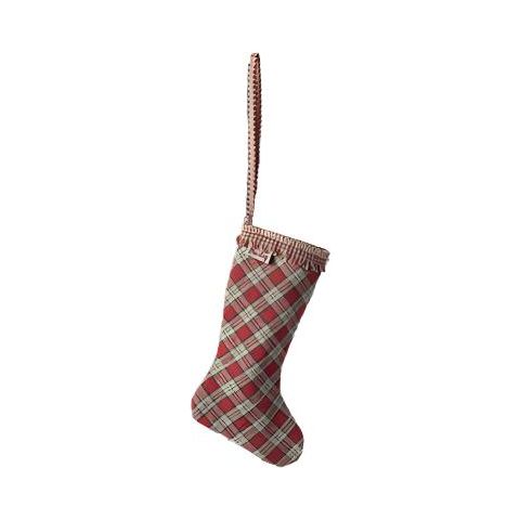 Maileg Stocking Ornament, Checker - Red Ornaments Maileg   