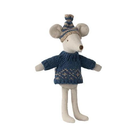 Maileg Knitted Sweater and hat, Dad mouse Dolls Maileg   