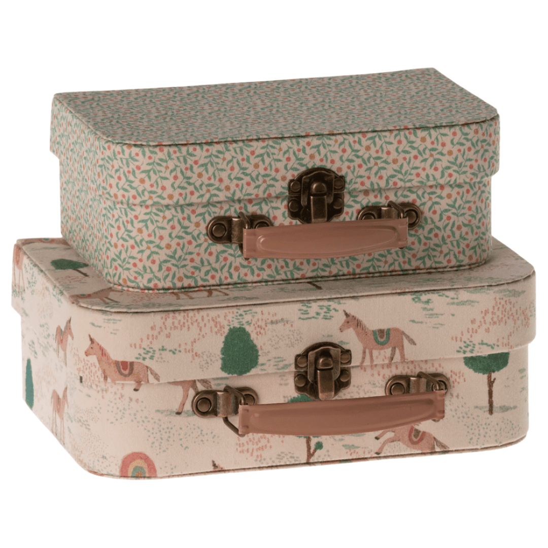 Maileg Suitcases With Fabric, 2 piece set Suitcase Maileg   