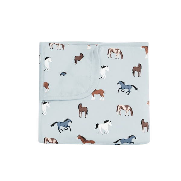 Kyte Baby Baby Blanket Swaddles & Blankets Kyte Baby Horses  