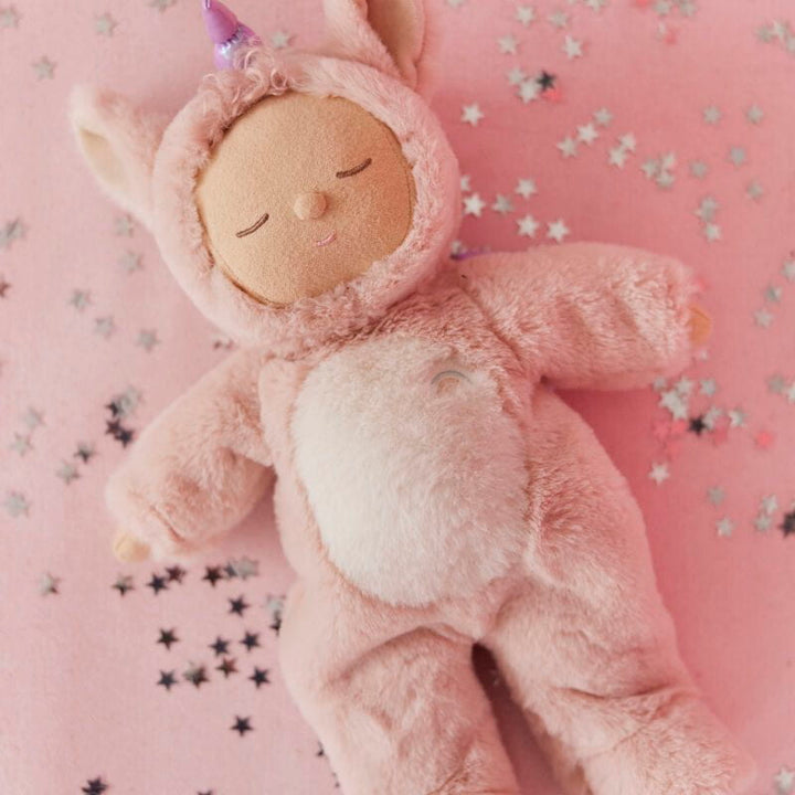 Olli Ella Cozy Dinkum Unicorn Sugarpie - Pink Dolls Olliella   