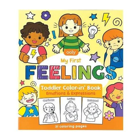 Ooly Toddler Coloring Book - Feelings Color-In Book Ooly   