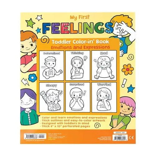 Ooly Toddler Coloring Book - Feelings Color-In Book Ooly   