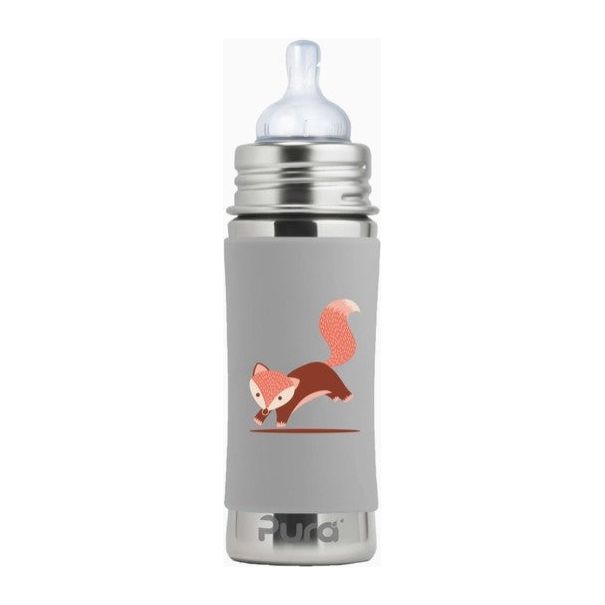 Pura 11oz Infant Bottle Bottles & Sippies Pura Stainless Fox  