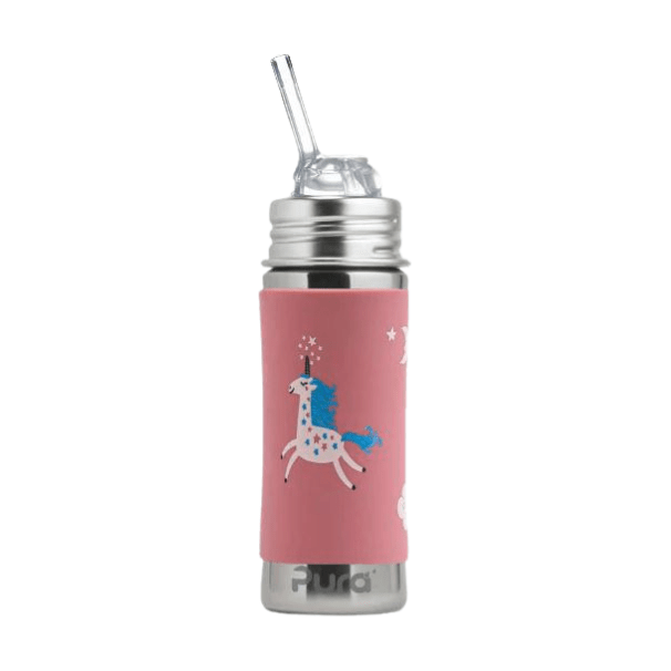 Pura Non-Insulated Kiddo Straw Cup w/ Sleeve - Unicorn Bottles & Sippies Pura Stainless