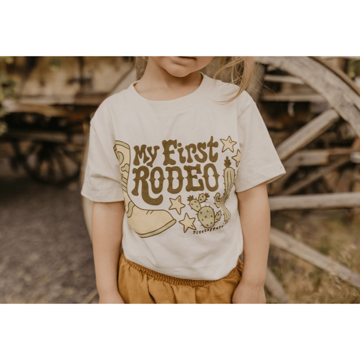 Rivet Apparel Co. My First Rodeo Western Kids Tee Tops & Bottoms Rivet Apparel   