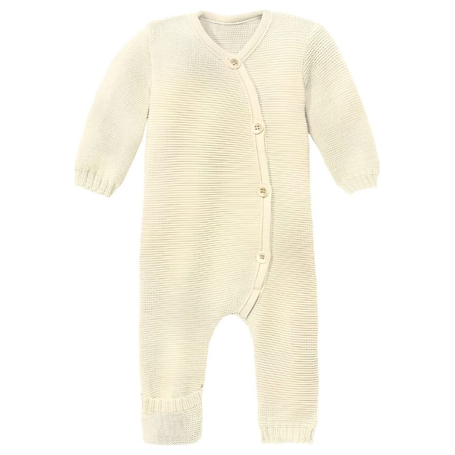 Disana Babies' Knitted Overall Natural Tops & Bottoms Disana 0-3 months Natur (Cream)