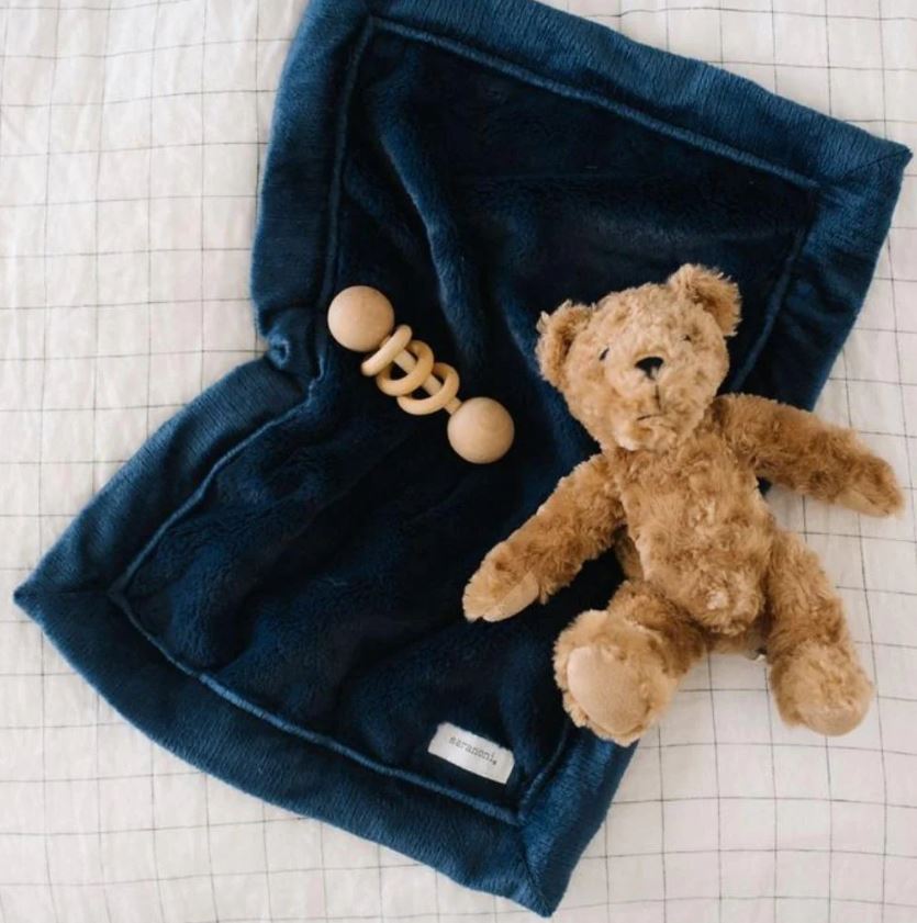 Saranoni Lush Mini Blankets Swaddles & Blankets Saranoni Navy  