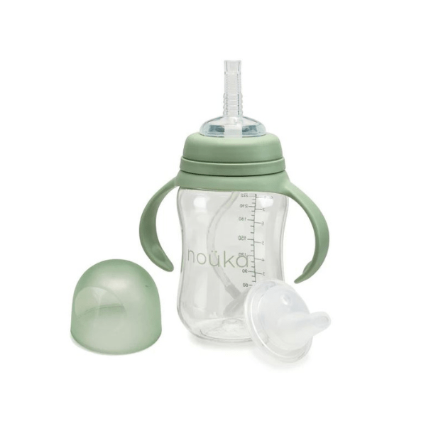 Noüka Transitional Sippy/Weighted Straw Cup Mealtime Noüka Moss  