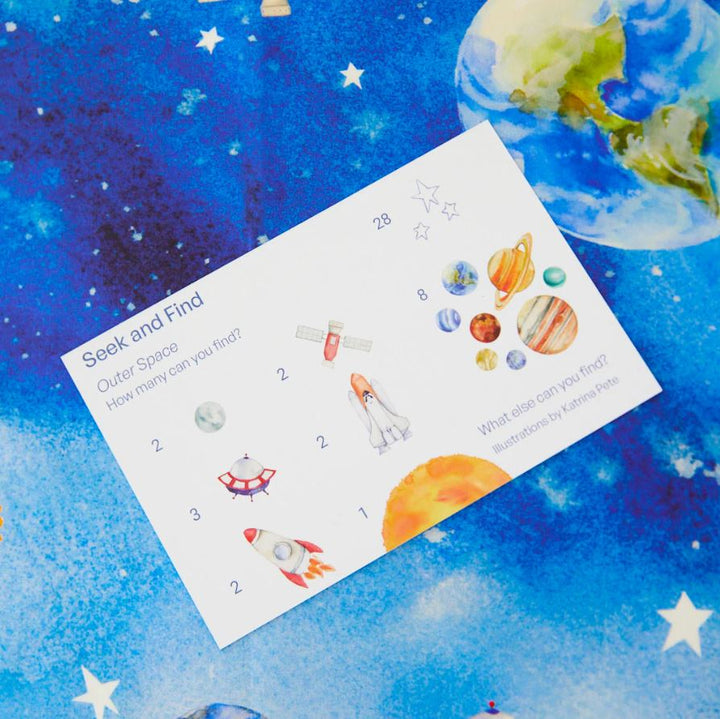 Sarah's Silks Seek & Find Outer Space Toddler And Pretend Play Sarah's Silks   