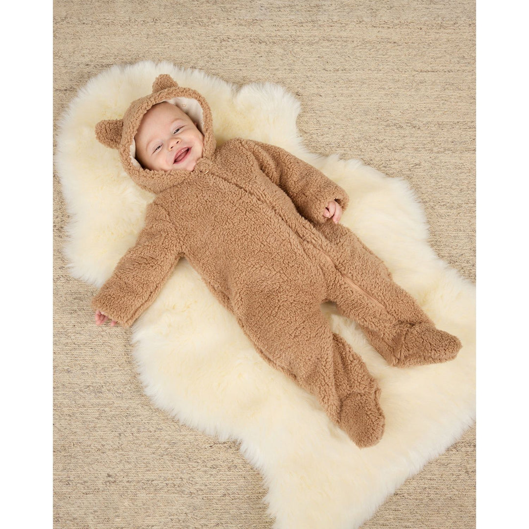 Quincy Mae Bear Jumpsuit - Beige Jumpsuit Quincy Mae   