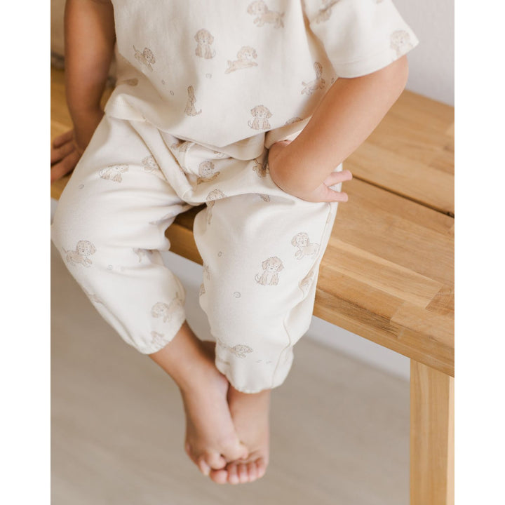 Quincy Mae Jersey Tee + Pant Set - Puppies Tops & Bottoms Quincy Mae