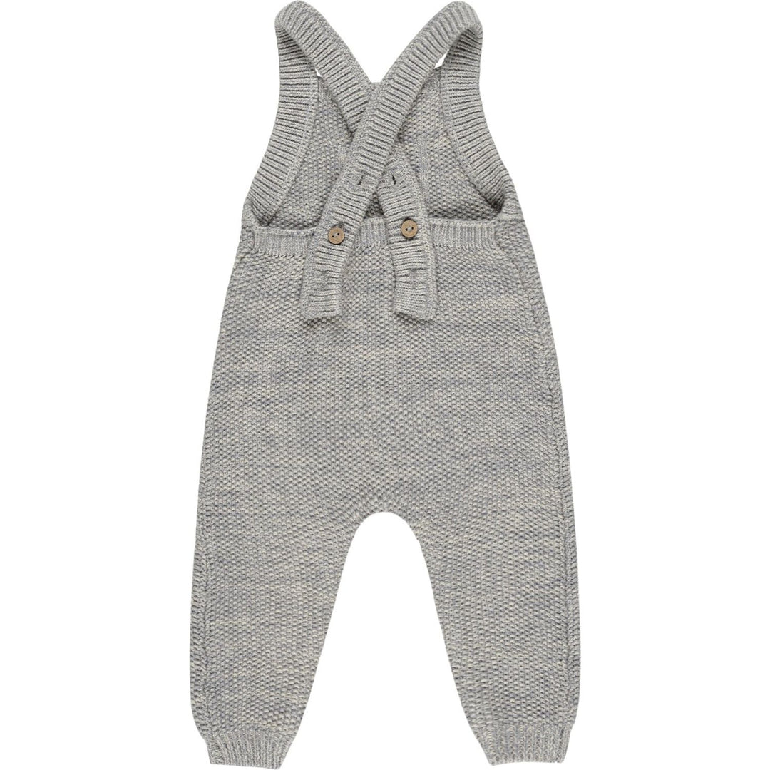 Quincy Mae Knit Overall - Heathered Blue Tops & Bottoms Quincy Mae