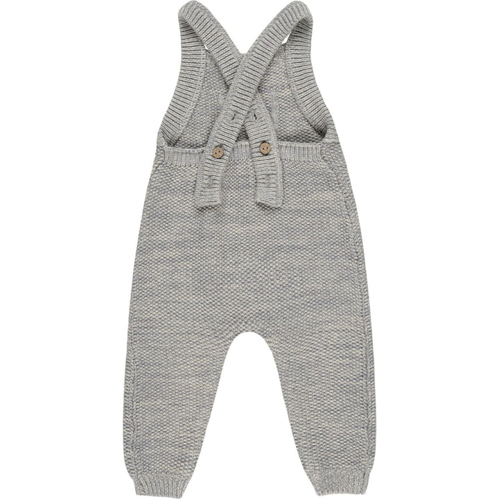 Quincy Mae Knit Overall - Heathered Blue Tops & Bottoms Quincy Mae