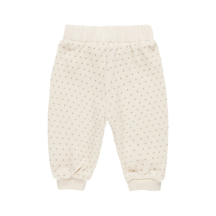 Quincy Mae Velour Relaxed Sweatpants - Polka Dot Tops & Bottoms Quincy Mae   