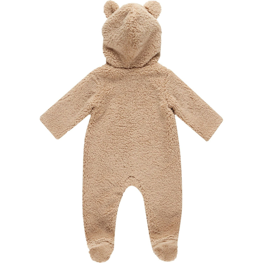 Quincy Mae Bear Jumpsuit - Beige Jumpsuit Quincy Mae   