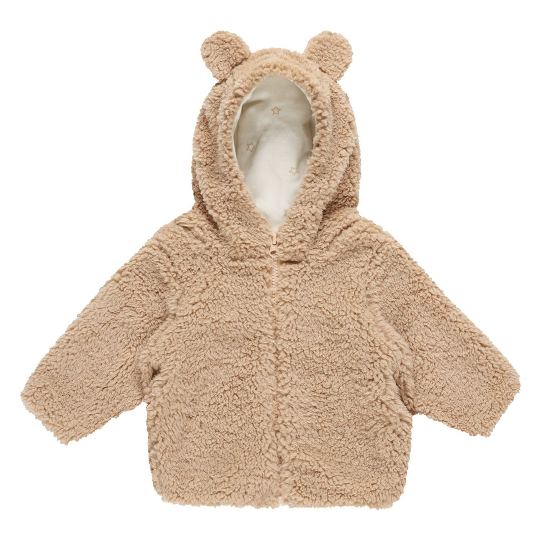 Quincy Mae Bear Jacket - Beige Baby Jacket Quincy Mae   