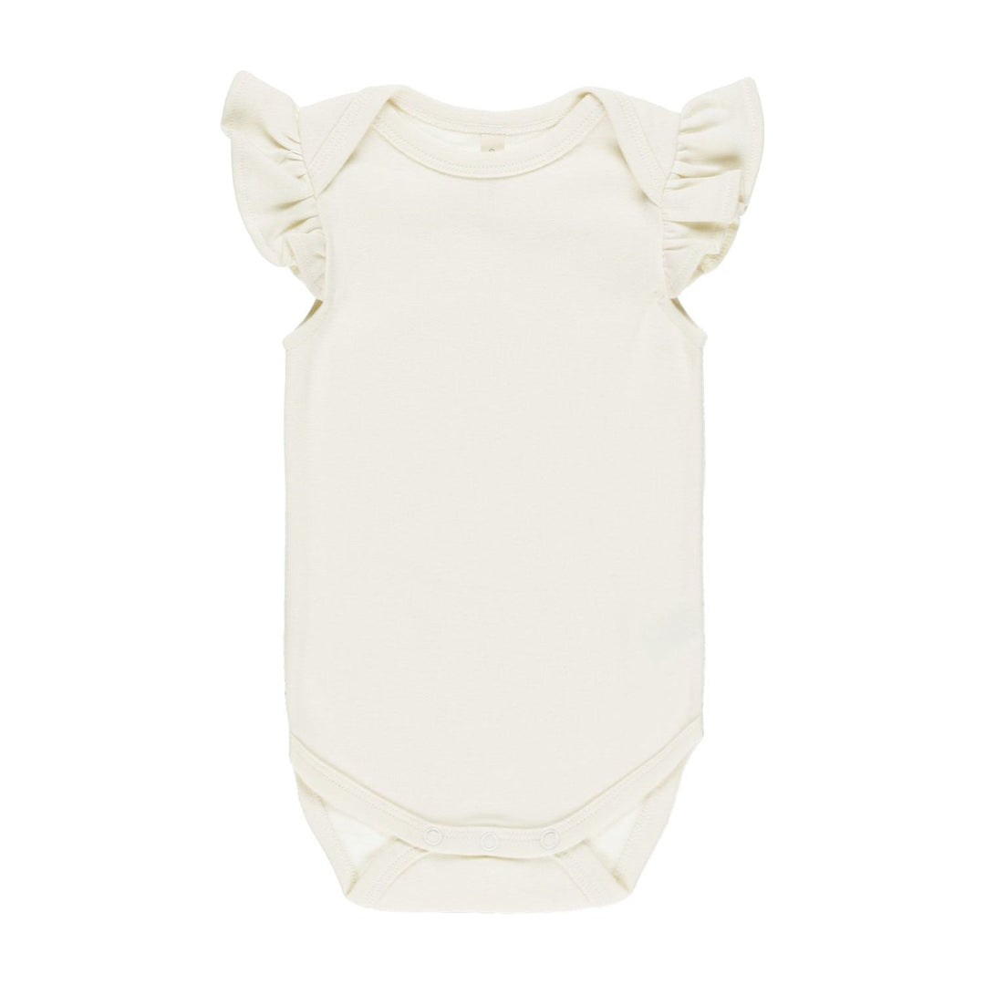 Quincy Mae Flutter Sleeve Bodysuit - Ivory Bodysuit Quincy Mae