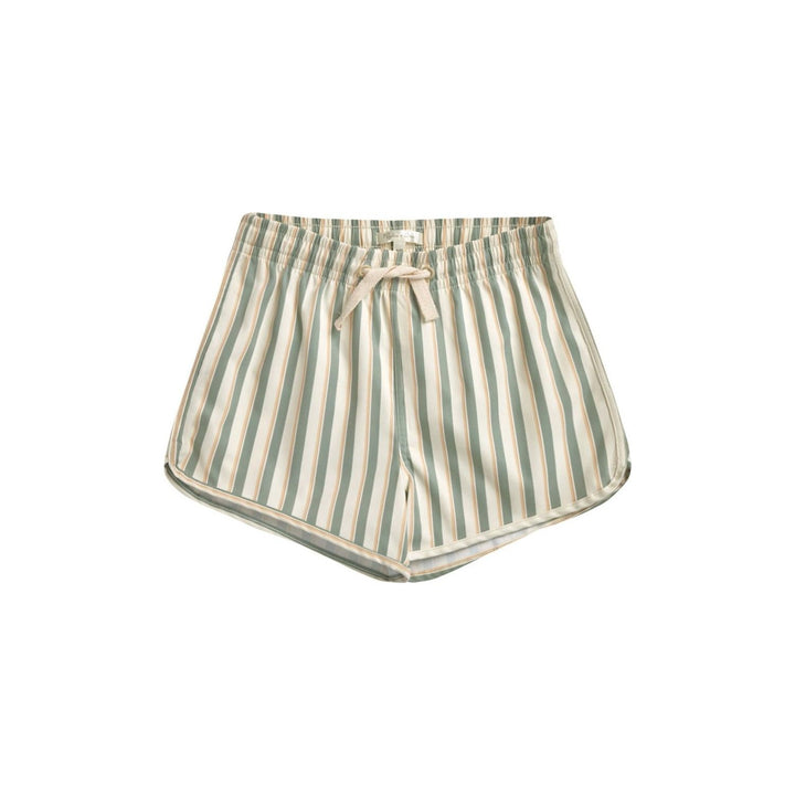 Rylee + Cru Swim Trunk - Aqua Stripe Swimwear Rylee + Cru   