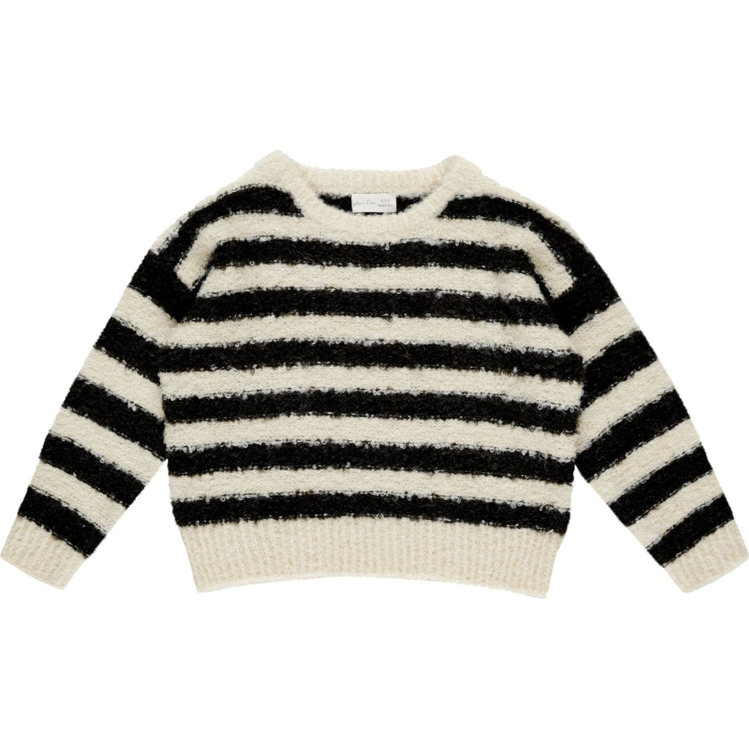 Rylee + Cru Aspen Sweater - Fuzzy Stripe Tops & Bottoms Rylee + Cru   