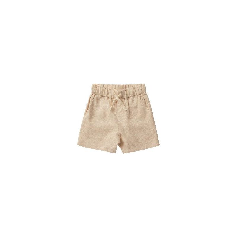 Rylee + Cru Bermuda Short - Heathered Sand Shorts Rylee + Cru   