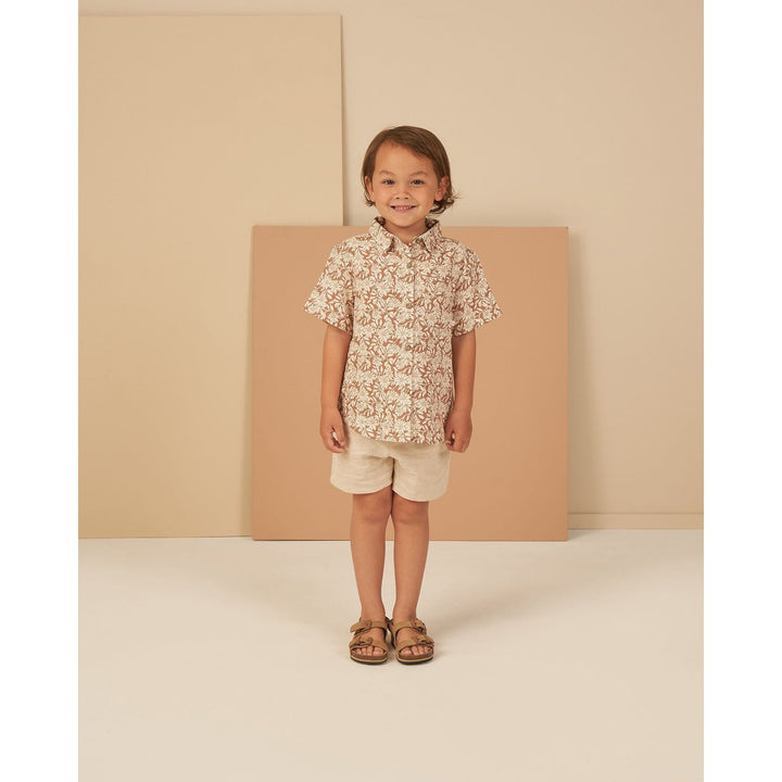 Rylee + Cru Bermuda Short - Heathered Sand Shorts Rylee + Cru   