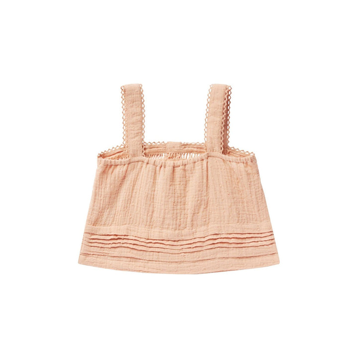 Rylee + Cru Pleat Tank - Apricot Tops & Bottoms Rylee + Cru   