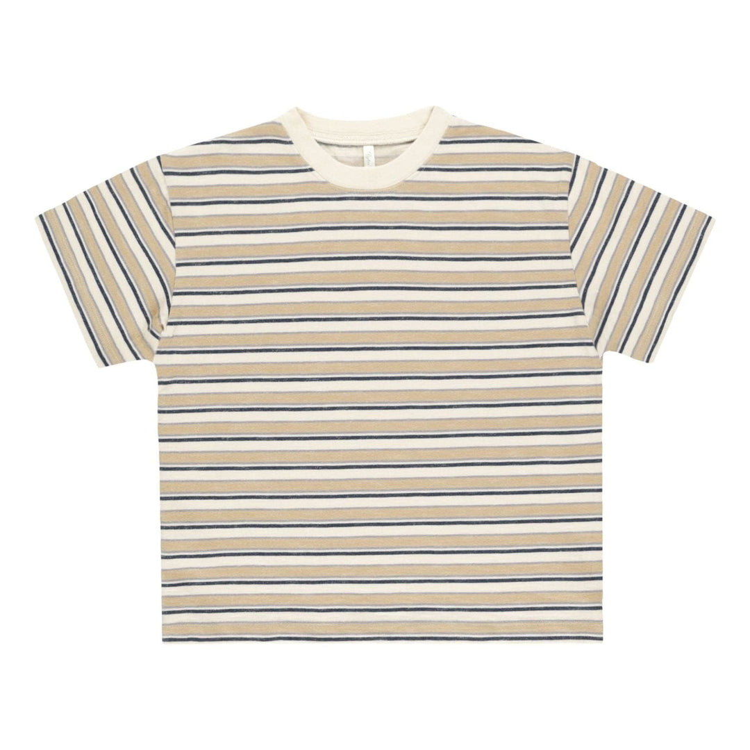 Rylee + Cru Relaxed Tee- Blue VIntage Stripe Tops & Bottoms Rylee + Cru   