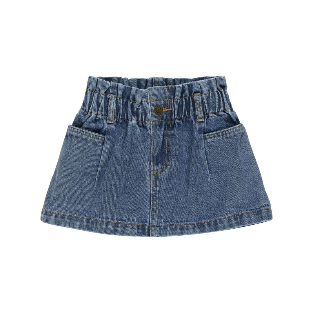 Rylee + Cru Denim Mini Skirt Tops & Bottoms Rylee + Cru   