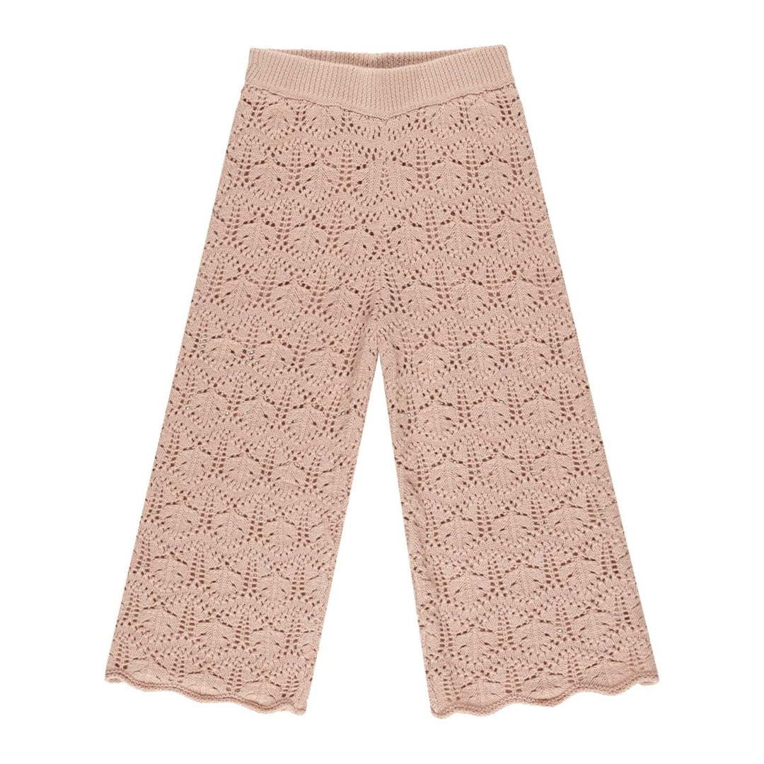 Rylee + Cru Crochet Knit Pant - Rose Tops & Bottoms Rylee + Cru   