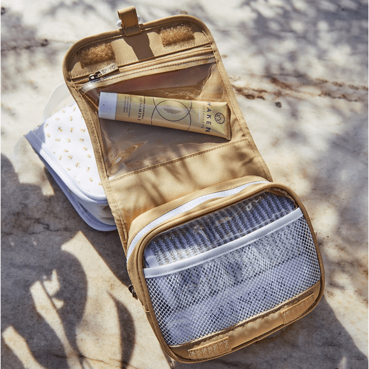 Olli Ella See-Ya Wash Bag-Butterscotch Suitcase Olliella   