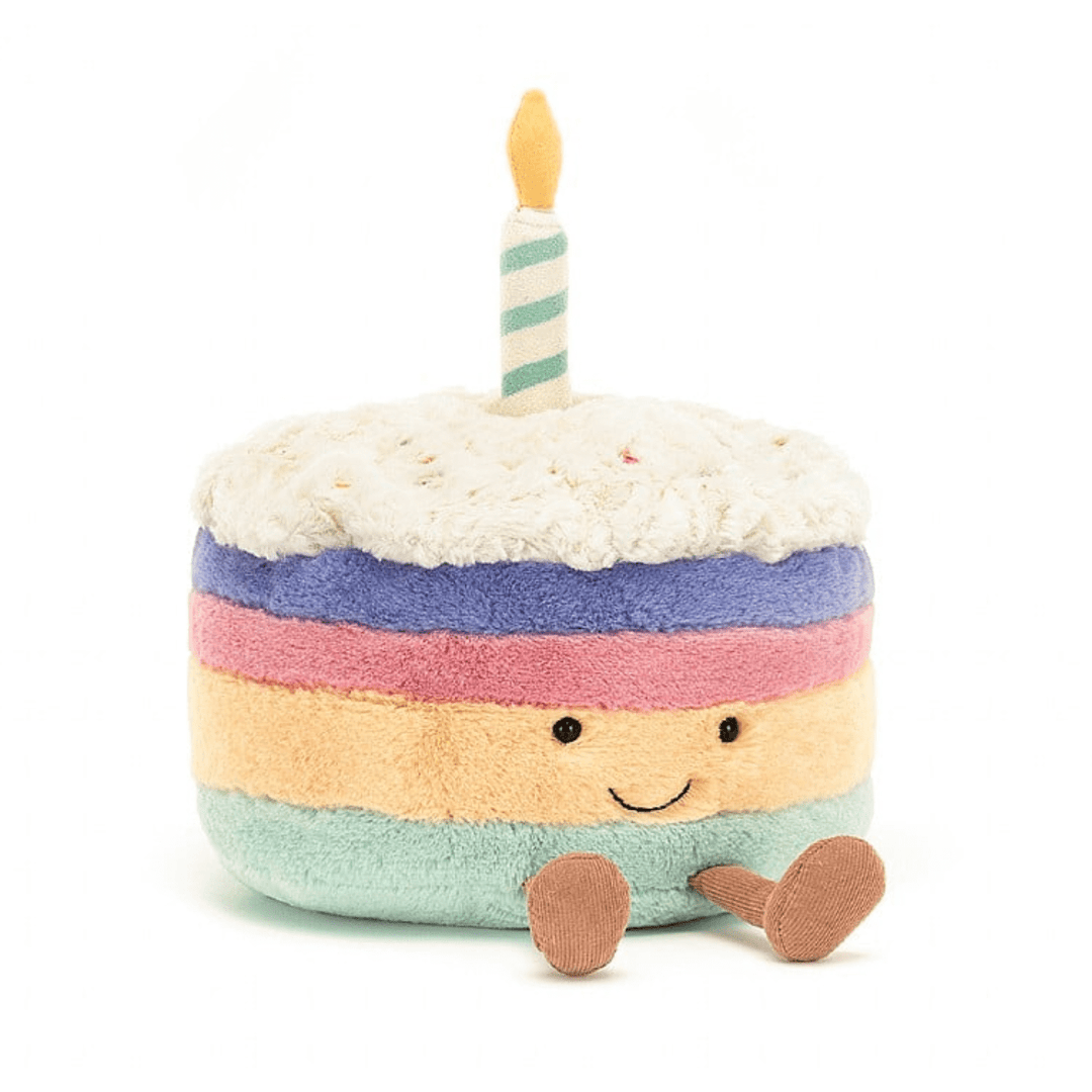 Jellycat Amuseable Rainbow Birthday Cake Large Amuseable Jellycat   