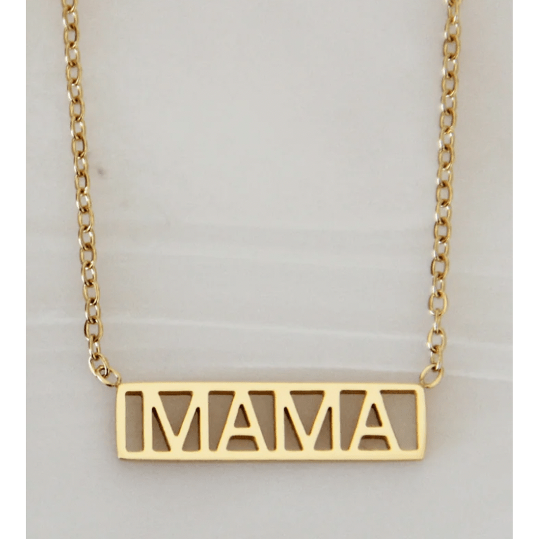 Maive Jewelry- Bar Mama Necklace, Gold Necklace Maive Jewelry   