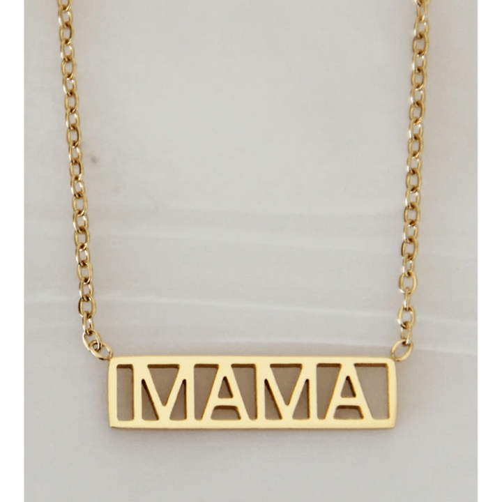 Maive Jewelry- Bar Mama Necklace, Gold Necklace Maive Jewelry   