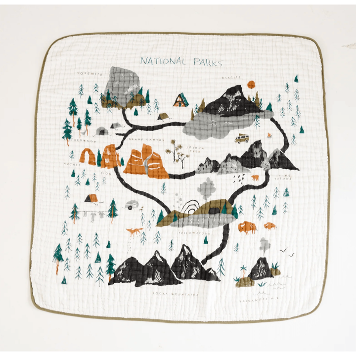 Clementine Kids National Parks Quilt Swaddles & Blankets Clementine Kids   