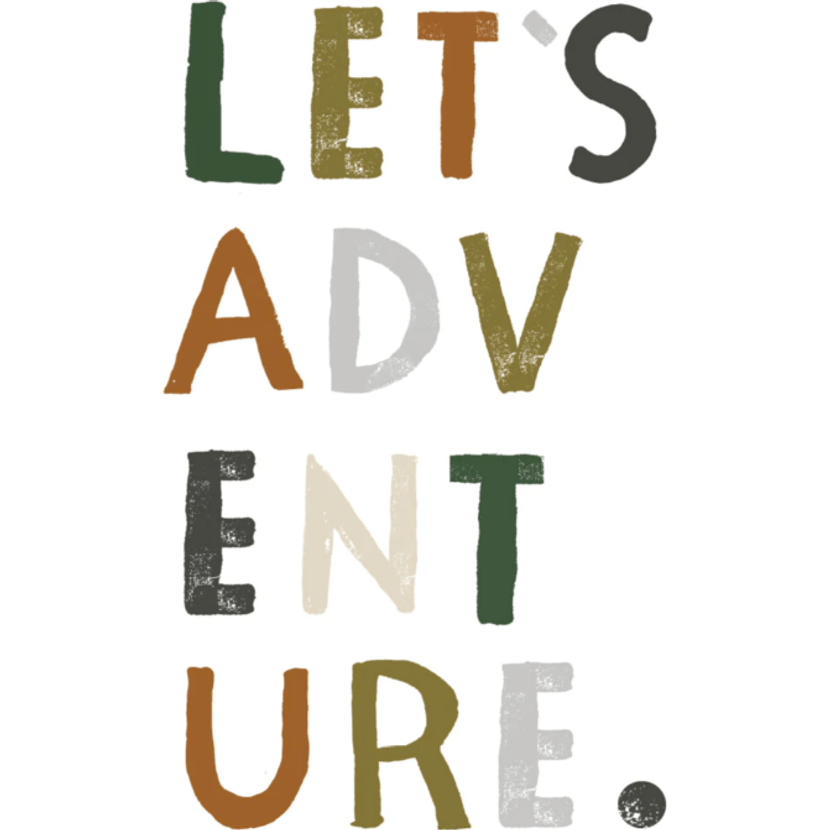 Clementine Kids Let's Adventure Art Print Nursery Decor Clementine Kids   