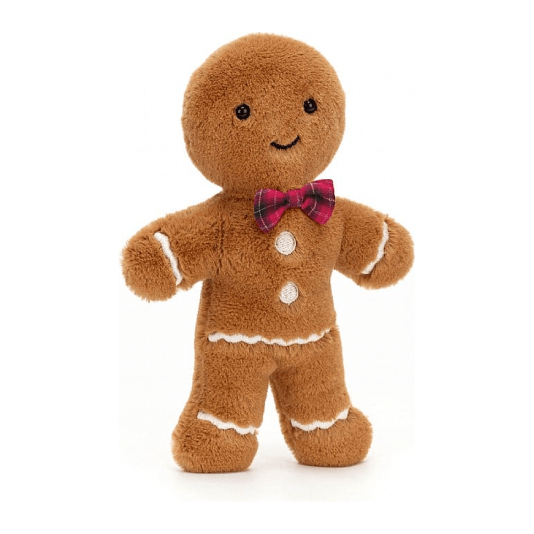 Jellycat Jolly Gingerbread Fred Original, 2024 Holiday Jellycat   