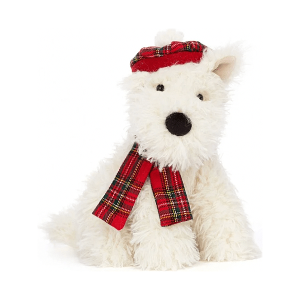 Jellycat - Winter Warmer Munro Scottie Dog Holiday Jellycat   