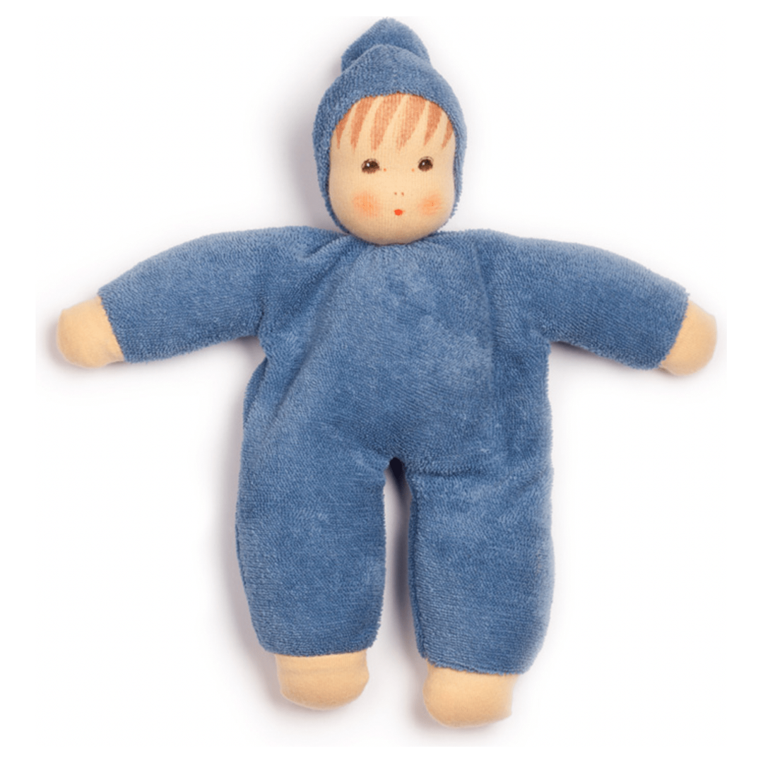 Nanchen Natur Organic "Schmuse" Doll Dark Blue Dolls Nanchen Natur Dolls   