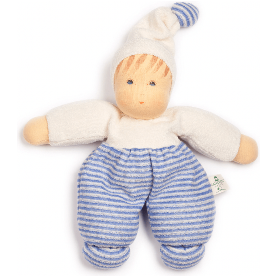 Nanchen Natur Organic "Mopschen" Doll Blue Dolls Nanchen Natur Dolls   