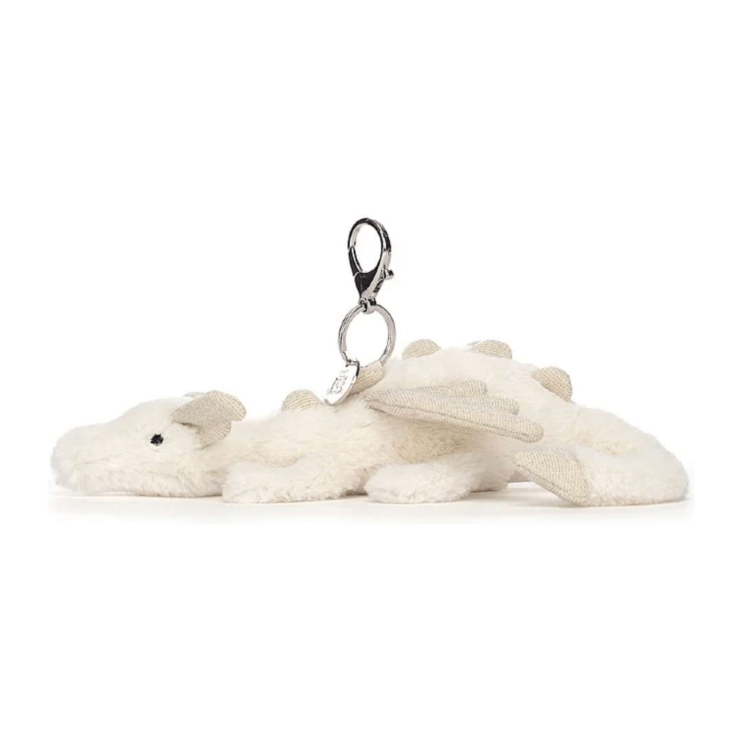 Jellycat Snow Dragon Bag Charm key chain Jellycat   