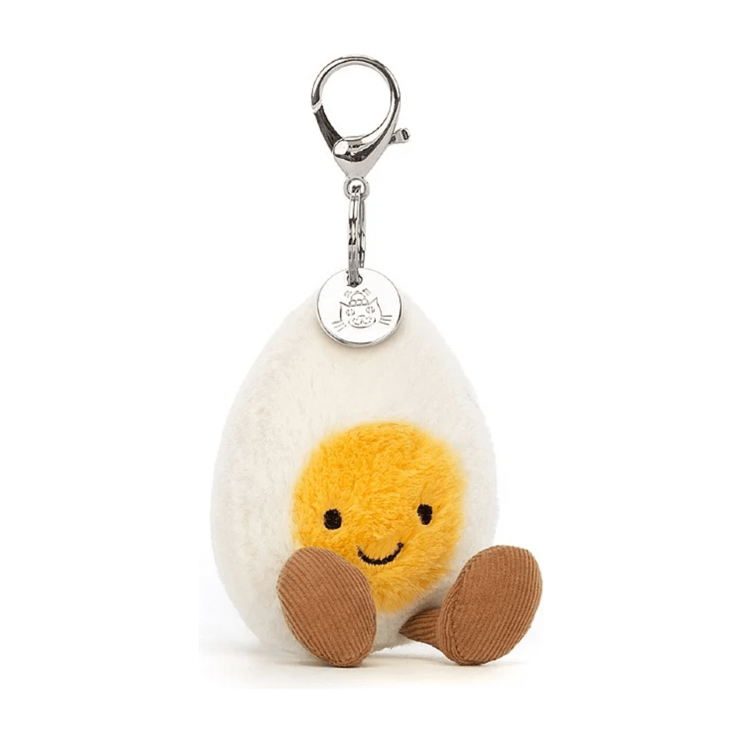 Jellycat Amuseable Happy Boiled Egg Bag Charm key chain Jellycat   