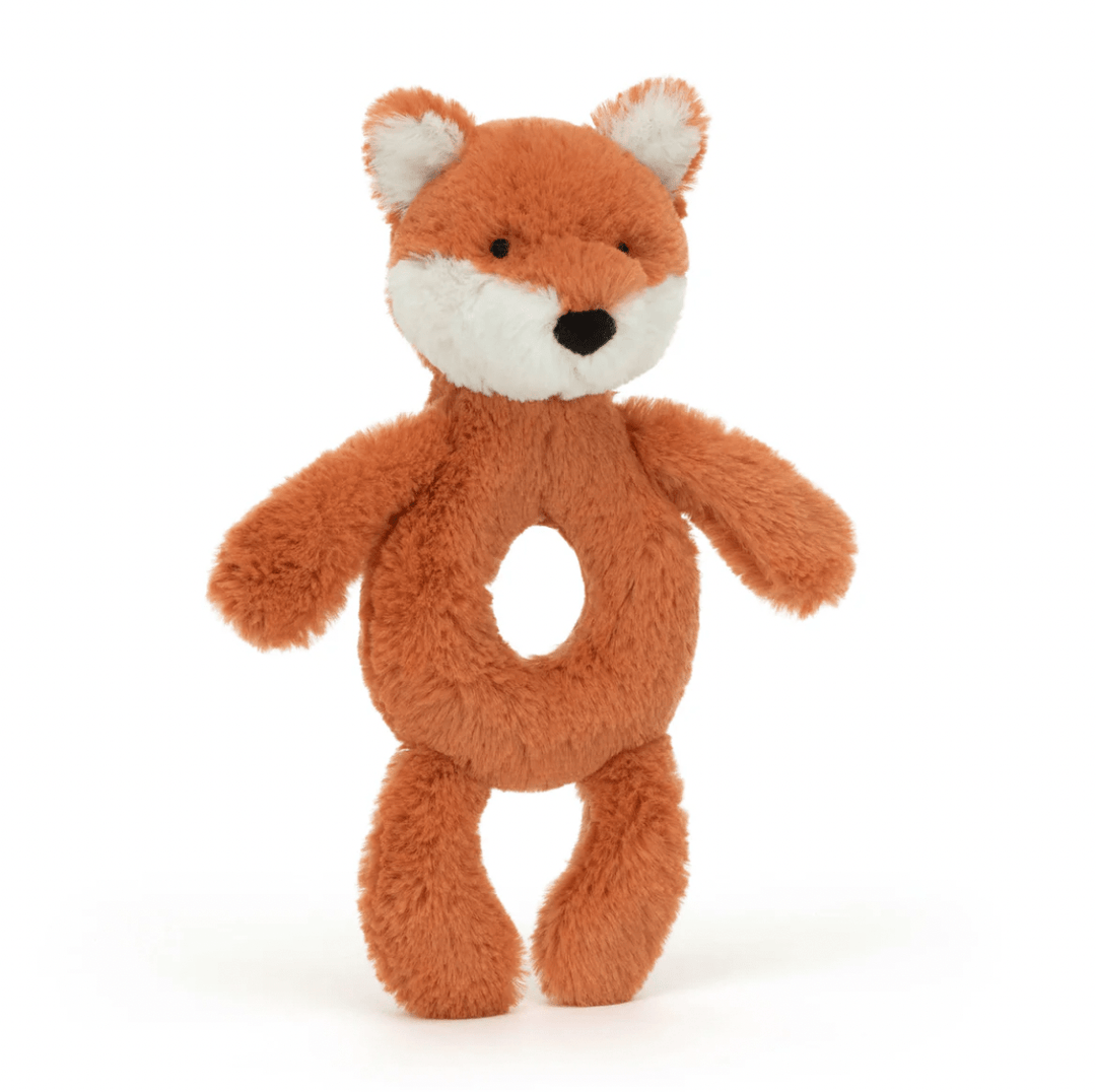 Jellycat Bashful Fox Cub Ring Rattle Baby Jellycat Jellycat   