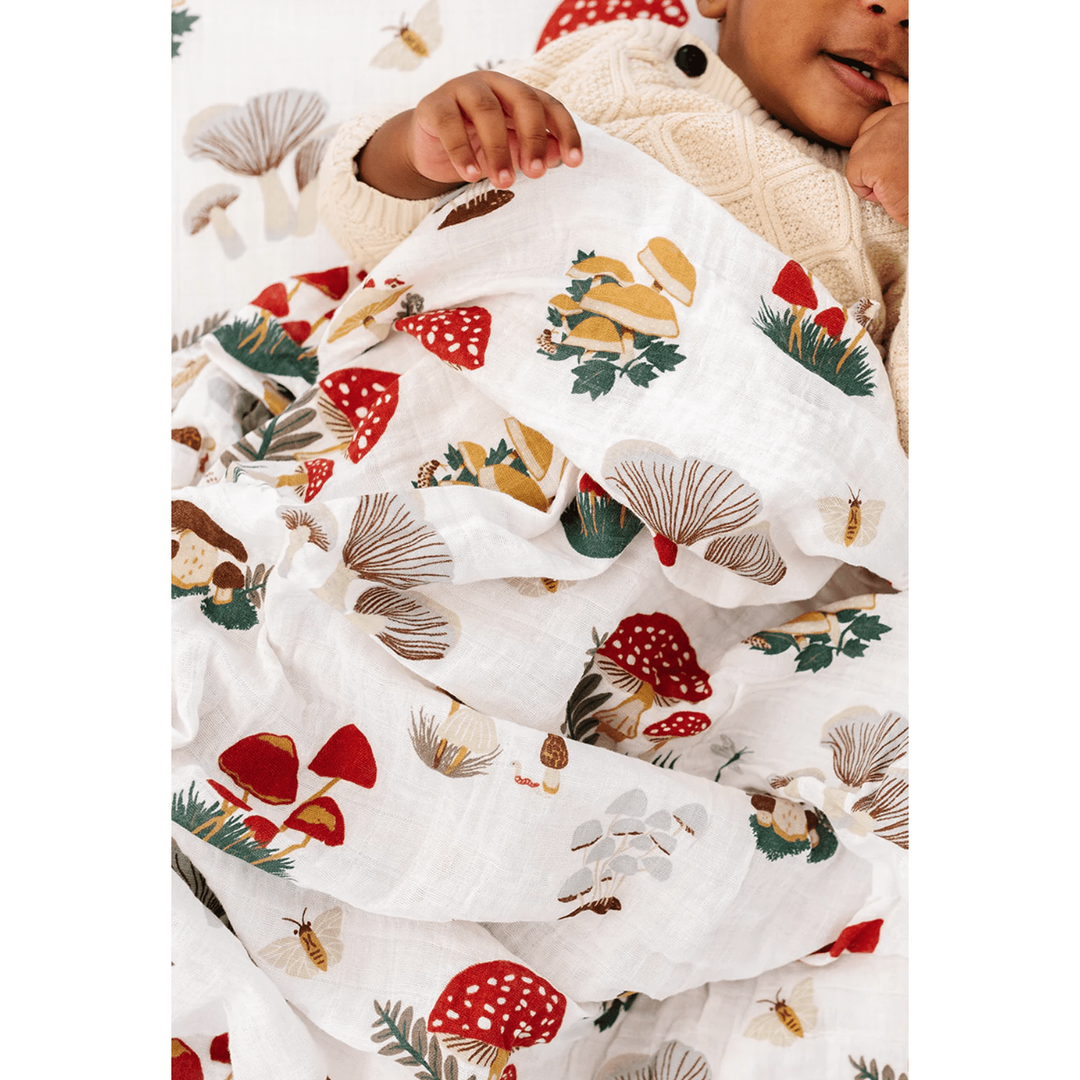 Clementine Kids Mushroom Swaddle Swaddles & Blankets Clementine Kids   