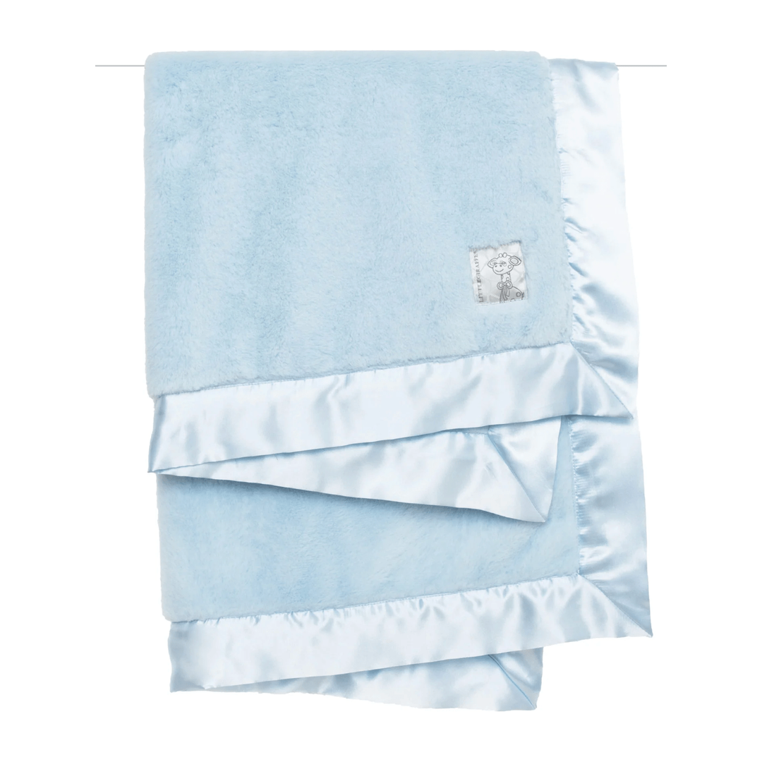 Little Giraffe Posh Mink Baby Blanket Swaddles & Blankets Little Giraffe Blue  