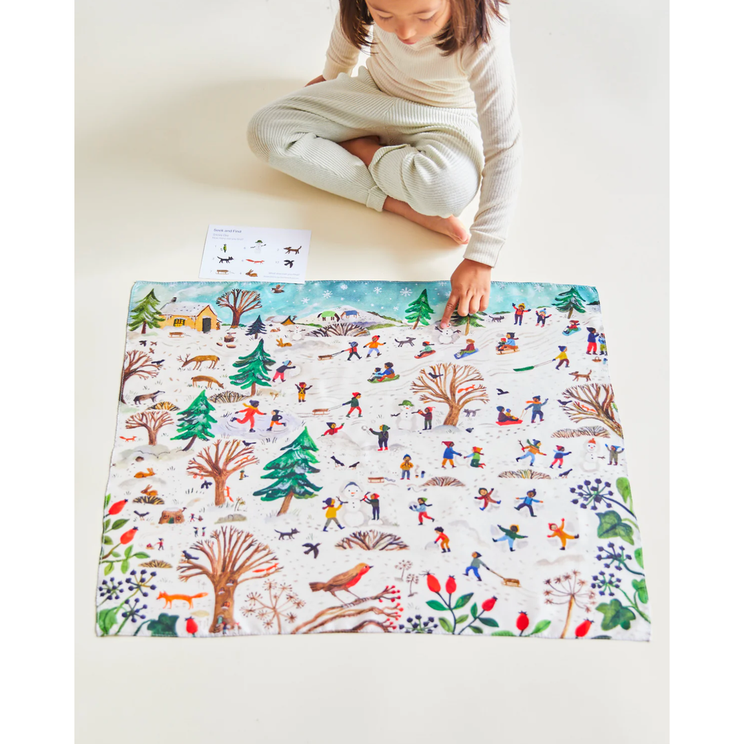 Sarah's Silks Seek & Find Snowy Day Toddler And Pretend Play Sarah's Silks   