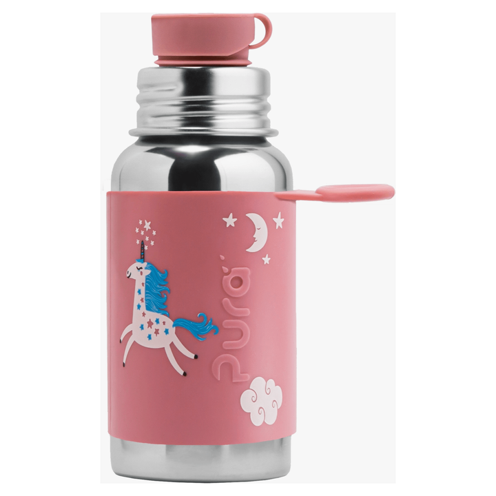 Pura Big Mouth 18 Oz Sport Bottle Water Bottle Pura Stainless Unicorn  