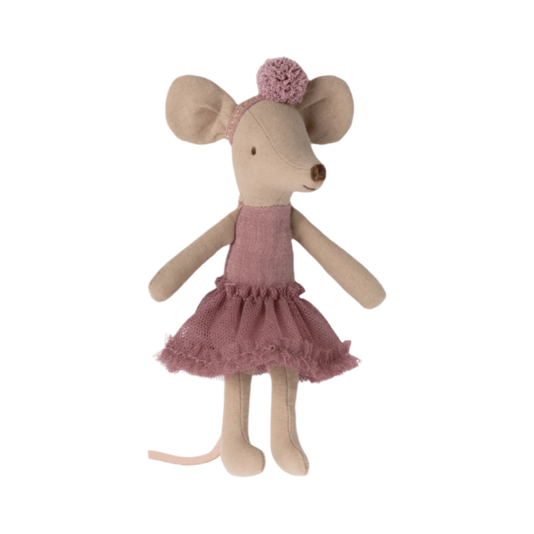 Maileg Ballerina Mouse Big Sister-Heather Mice Maileg   