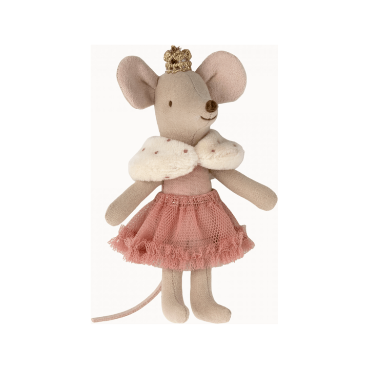 Maileg Princess Mouse, Little Sister in Matchbox- Pink Mice Maileg   